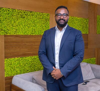 G42 Healthcare's Ashish Koshy said the UAE aims to be self-sufficient by producing the Sinopharm vaccine locally. Victor Besa / The National