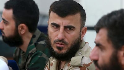 Zahran Alloush was killed by an air strike in Syria. (Bassam Khabieh / Reuters)