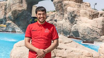 UAE National Swimming Team member Abdullah Al Tajer. Antonie Robertson / The National