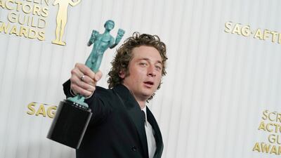 Jeremy Allen White won best actor in a comedy series for The Bear. AP