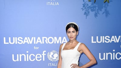 Diala Makki attends the Unicef Summer Gala on August 9, 2019 in Porto Cervo, Italy. Getty Images