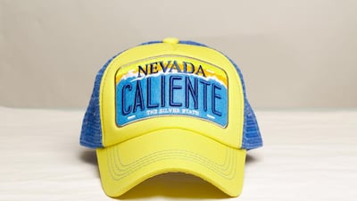 A Caliente cap by Emirati designer Hamdan Al Samt. Victor Besa for The National