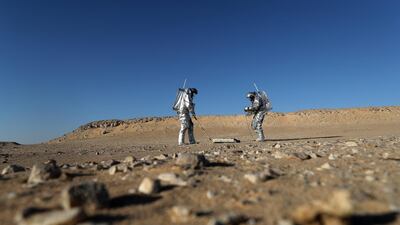 Hundreds of volunteers are also taking part, including many locals, aware of the potential that this month's mission is a good stage to promote Oman internationally, not just for scientific expeditions. Karim Sahib / AFP Photo