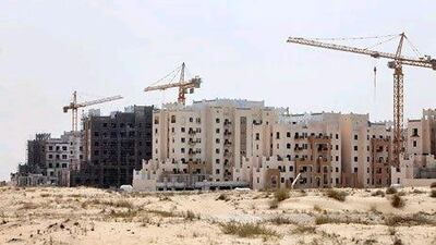The Remraam apartment project, which is surrounded by empty desert. Jaime Puebla / The National