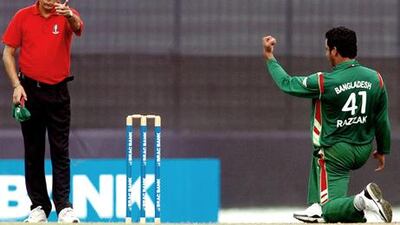 Cricket umpire Nadir Shah (left) is one of six at the centre of spot-fixing allegations