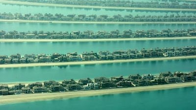 Residents on the plush Palm Jumeirah are increasingly worried by the jet skiers. Pawan Singh / The National