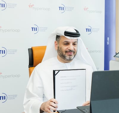 Faisal Al Bannai, secretary general of ATRC, signed the agreement with Virgin Hyperloop virtually. ATRC