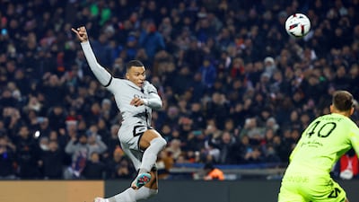 Kylian Mbappe in action. Reuters