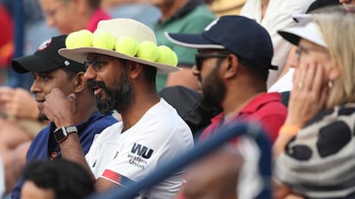Fans during the match between Stefanos Tsitsipas and Alexander Bublik. EPA