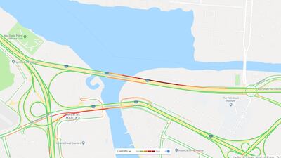 A Google map of Sheikh Zayed Bridge. Courtesy Google Maps