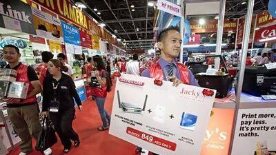 Dome Exhibitions wants to compete with Dubai's biannual Gitex Shopper. Jaime Puebla / The National