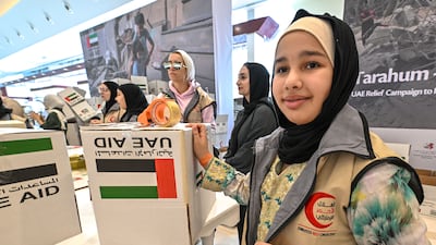 People from around the UAE gather to lend a helping hand and donate essential items to Palestinians affected by the war