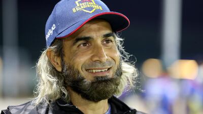 Imran Tahir was surprised to find 'a really good standard of cricket' while playing for Interglobe Marine. Chris Whiteoak / The National