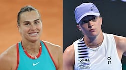 Aryna Sabalenka, left, and Iga Swiatek have both withdrawn from the Dubai Tennis Championships. Getty Images