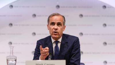 Mark Carney, governor of the Bank of England. The BoE kept interest rates on hold after a first-quarter economic slump. Simon Dawson/Bloomberg