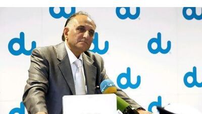 Osman Sultan, the chief executive of du, whose mobile subscriber base has grown beyond 4 million.