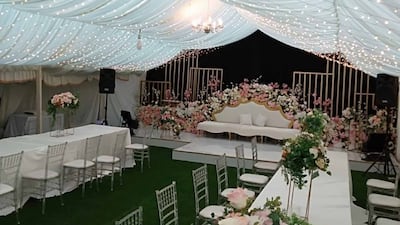 Tents in all shapes and sizes are available during Ramadan.