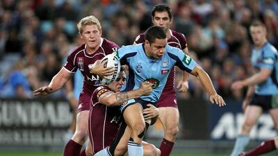 Jarrod Hayne helped New South Wales beat Queensland in the State of Origin final series this year. Mark Kolbe / Getty Images
