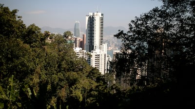 Tregunter, Valverde and Tavistock as seen from Hong Kong's Old Peak Road. Getty Images