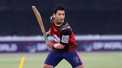 Ayaan Misbah during the ILT20 Development Tournament with Desert Vipers. Chris Whiteoak / The National