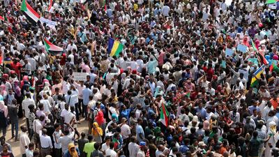 Sudanese people staged a large protest on Thursday calling for the appointment of new chief of judiciary and prosecutor general in Khartoum. EPA