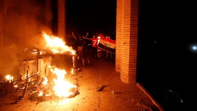 Some protesters clashed with security forces, lobbing Molotov cocktails and setting fire to a government building. Reuters