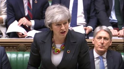 Theresa May calls on MPs to hold their nerve with fewer than 50 days until Brexit. PA
