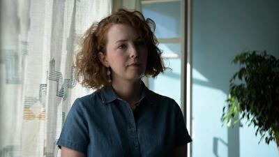 Sarah Hayes at her apartment in Beirut, which she turned into the Studio Kunukku workshop after quitting her UN job in Cairo. Finbar Anderson / The National