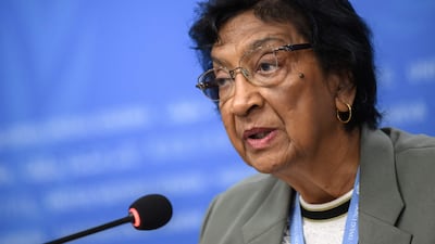 South African judge Navi Pillay has headed the independent UN Commission of Inquiry on the Occupied Palestinian Territory since 2021. AFP