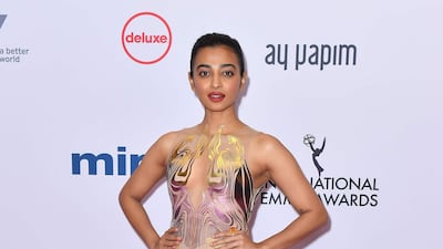 Radhika Apte wore Iris Van Herpen at the 47th Annual International Emmy Awards in New York on November 25, 2019, calling the Dutch designer 'one of her favourites'. AFP