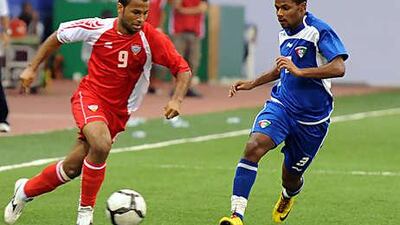 The UAE's Ahmed Ali last night.