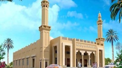 The building is described to be the UAE's first eco friendly mosque.