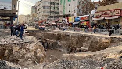 The Roman baths were uncovered in an area with shops selling Chinese and Turkish apparel, souvenir shops, coffee stands, sweet shops and local restaurants. Amy McConaghy / The National