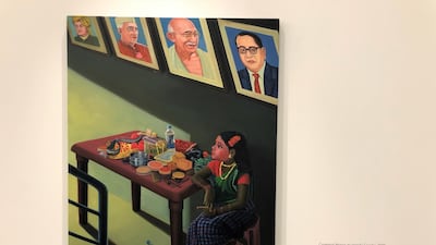 'Contestant Waiting at Legend's Corridor' (2020) by Riteesh T at Galerie Mirchandani + Steinruecke. Alexandra Chaves / The National