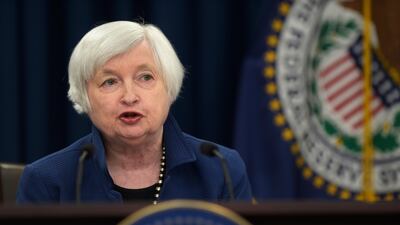 Federal Reserve chairman Janet Yellen has defended the use of quantitative easing, a tactic opposed by Republicans. Susan Walsh / AFP