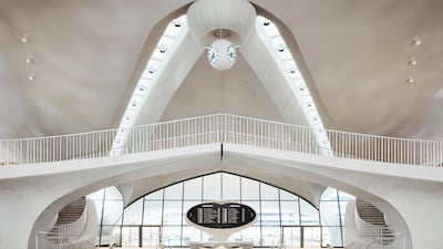 Split-flap departures boards were custom made by Solari di Udine in Italy. Courtesy TWA Hotel / David Mitchell