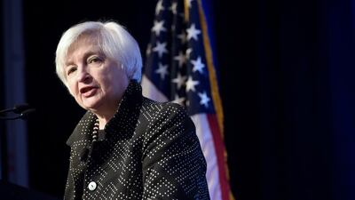 The Federal Reserve chairwoman Janet Yellen has been weighing the decision to raise interest rates since October last year. Mandel Ngan / AFP