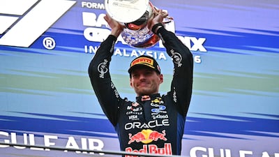 Red Bull driver Max Verstappen after winning the Bahrain Grand Prix held in Malaysia on October 4, 2026. AFP
