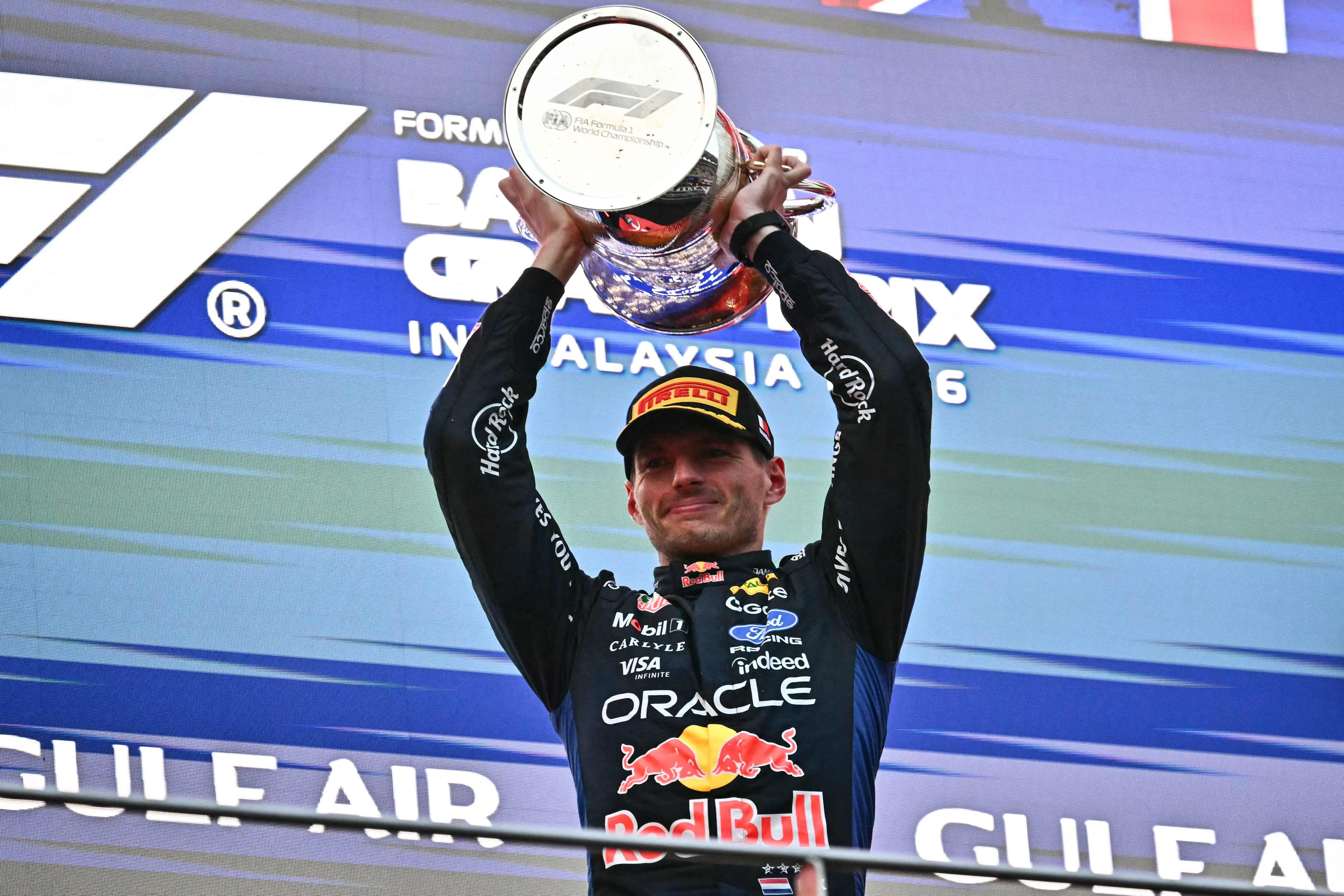 Red Bull driver Max Verstappen after winning the Bahrain Grand Prix held in Malaysia on October 4, 2026. AFP