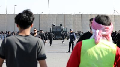 Iraq's parliament has failed to convene to discuss the key provisions of the law. EPA