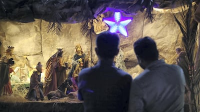 St Joseph's outdoor Christmas Eve Mass