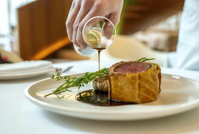 Beef Wellington at Verve Brasserie