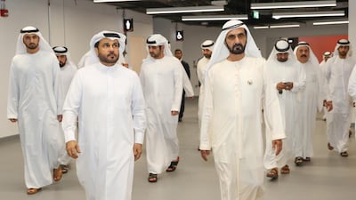 Mohammed bin Rashid visits Dubai Arena and learns about the first covered pavilion in the region. WAM