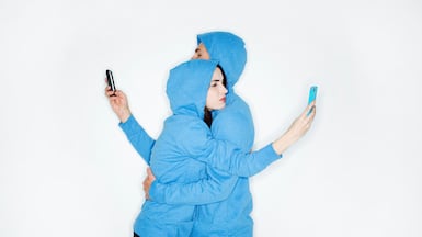 Phone distraction couple