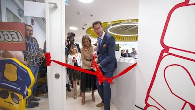 Jeroen Beijer at the opening of the new Lego office. Leslie Pableo for The National