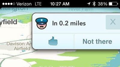 A sheriffs’ organisation in the United States says the Waze traffic app interferes with its ability to write speeding tickets. Ted Bridis / AP Photo