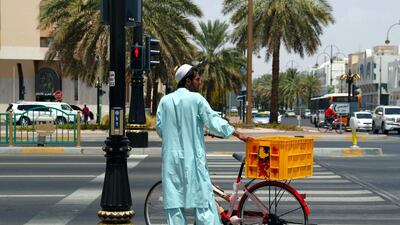 Conditions are very hot in Al Ain and inland. Chris Whiteoak / The National