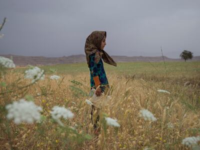 Soraya Mokhtari, 7 years old, stands in front of her grandparents house in Khadjeh Abad Village, Khuzestan, Iran. Newsha Tavakolian / Magnum Photos
