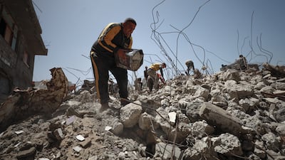 Mahmoud Hille lost his entire family in Israeli attacks. AFP