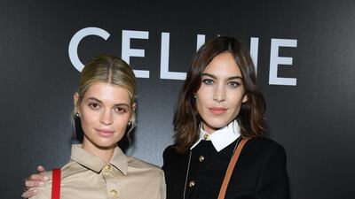Pixie Geldof and Alexa Chung attend the Celine show as part of Paris Fashion Week on September 27, 2019. Getty Images